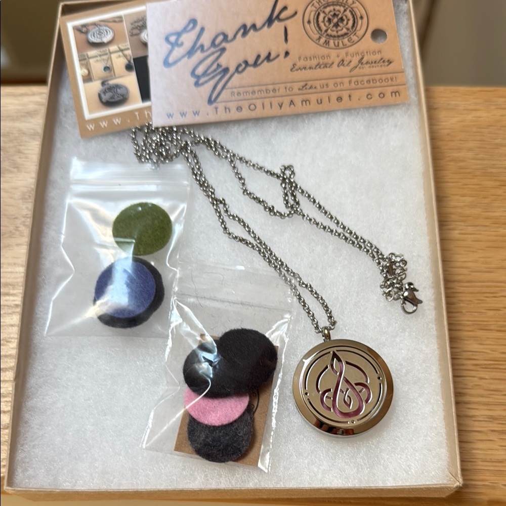 Polished Stainless Steel Locket and Chain - 24”